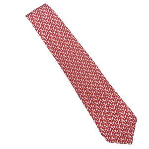 Vineyard Vines Handpicked Shep Ian Red Martini Print Neck Tie